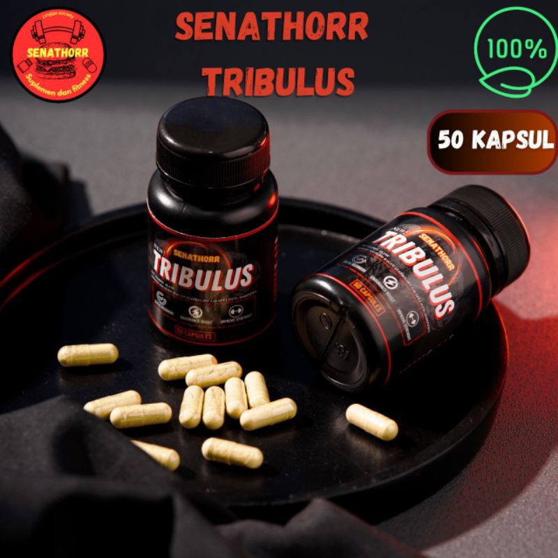 TRIBULUS TERRESTRIS KAPSUL 500 MG 50 caps obat kuat peningkat vitalitas pria supplement gym dan fitn