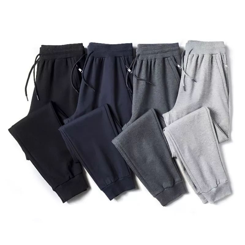 Celana Jogger Training Olahraga Panjang Pria Wanita Polos Gym Lari Jogging Jumbo Bahan Babyterry
