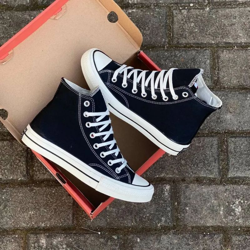 Sepatu Converse_70s Black White High Sepatu Converse Premium