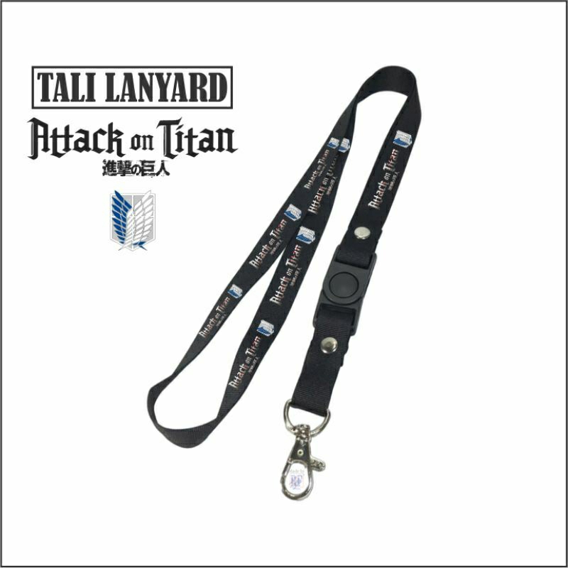 

Lanyard ATTACK ON TITAN / Tali Lanyard Gantungan Kunci Name Tag Id Card / Pods / Brand Lokal / Tali Lanyard Art / Lanyard Polos / Lanyard Hitam