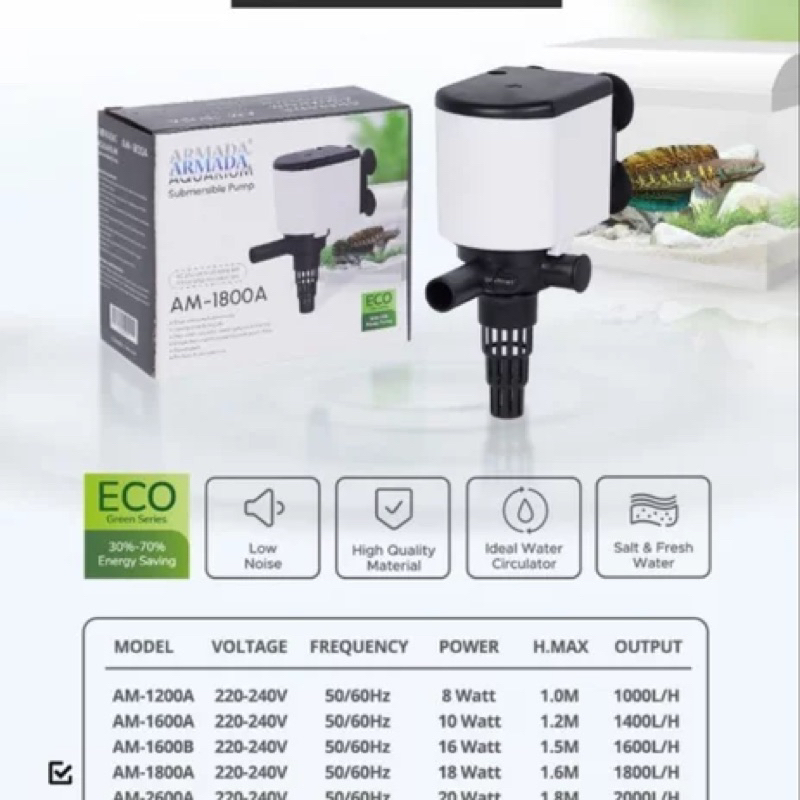 AIR PUMP ARMADA 1800 POMPA AQUARIUM ARMADA 1800