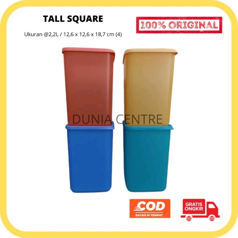 PROMO TUPPERWARE TOPLES TALL SQUARE ROUND SET ORIGINAL