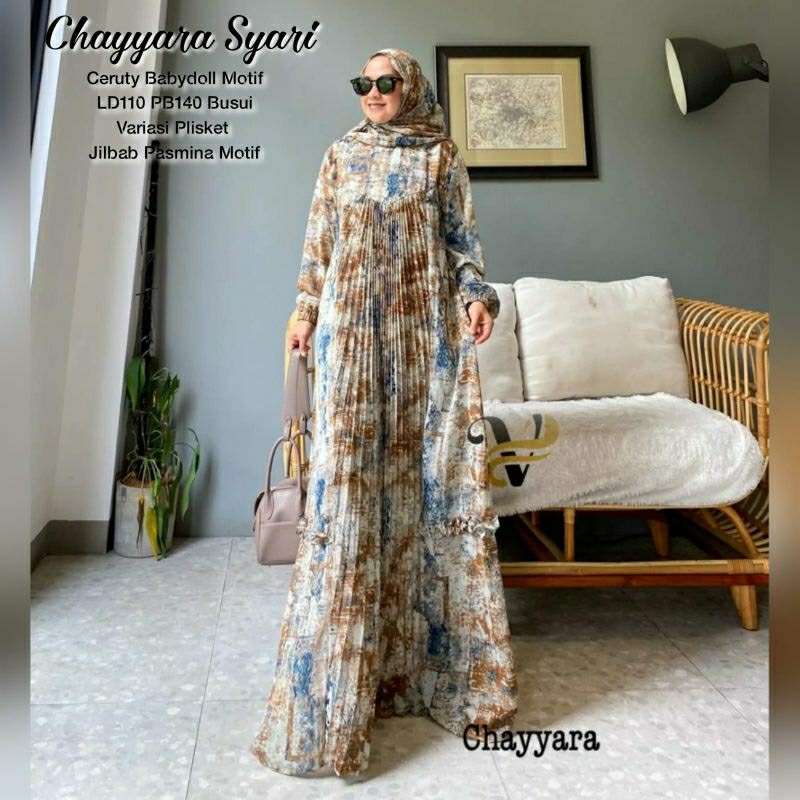 CAYYARA SYARI  / GROSIR BUSANA SURABAYA / MAUREN MIDI DRESS / TERMURAH / TERLARIS /CARINA TUNIK / TU