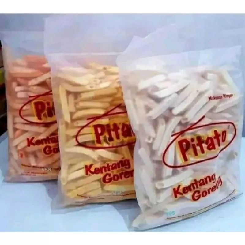 

SS - 250 gram Pitato ( Potato) Kentang Goreng Renyah / Kentang Goreng Murah / Pitato Balado