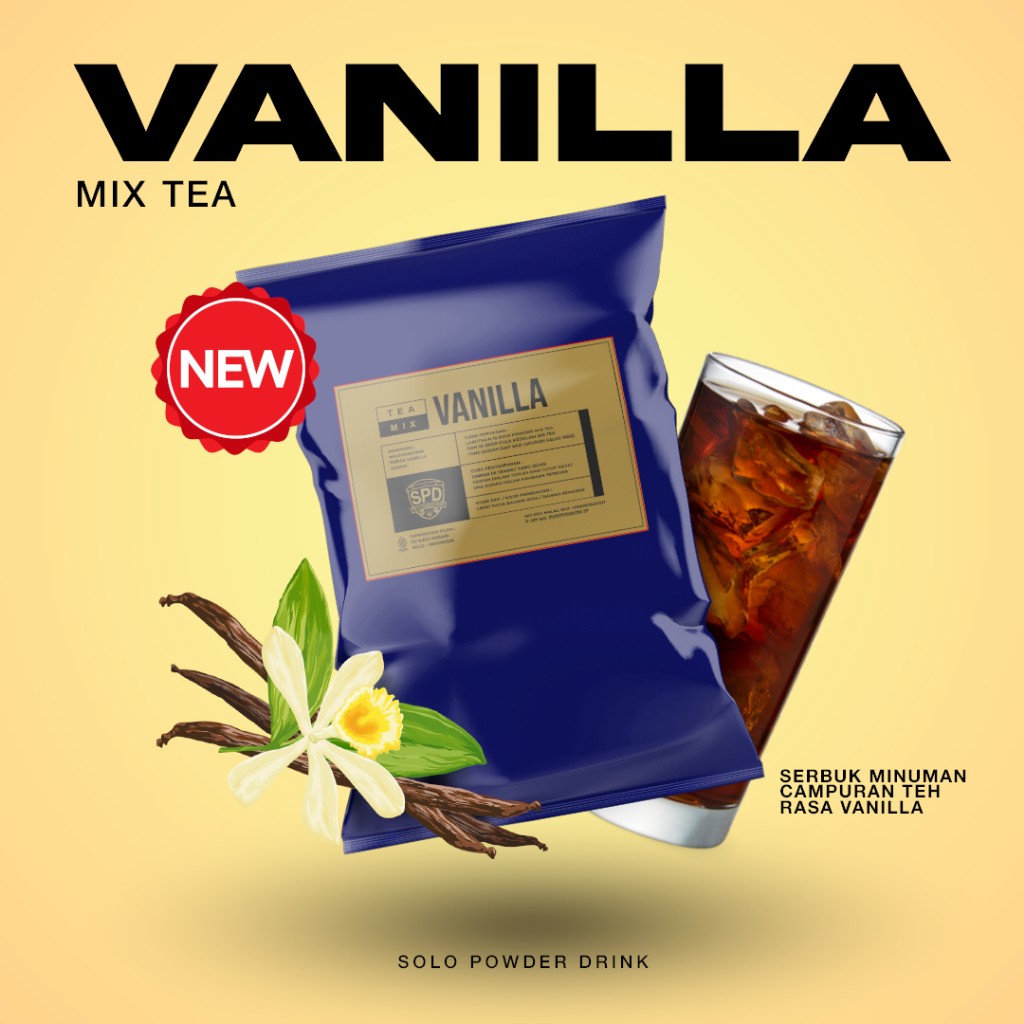 

Mix Tea ( Serbuk Campuran Teh) Rasa Vanila Fruity