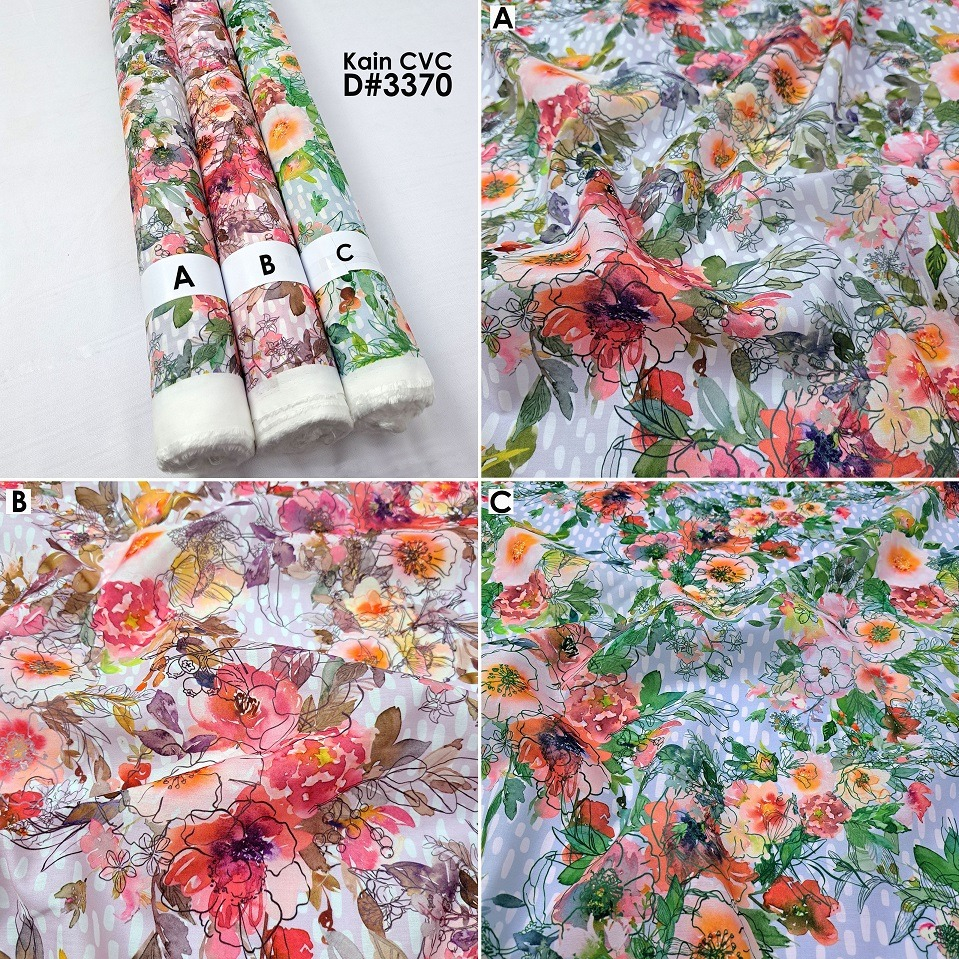 Kain Katun - Kain Katun CVC Motif D-3370