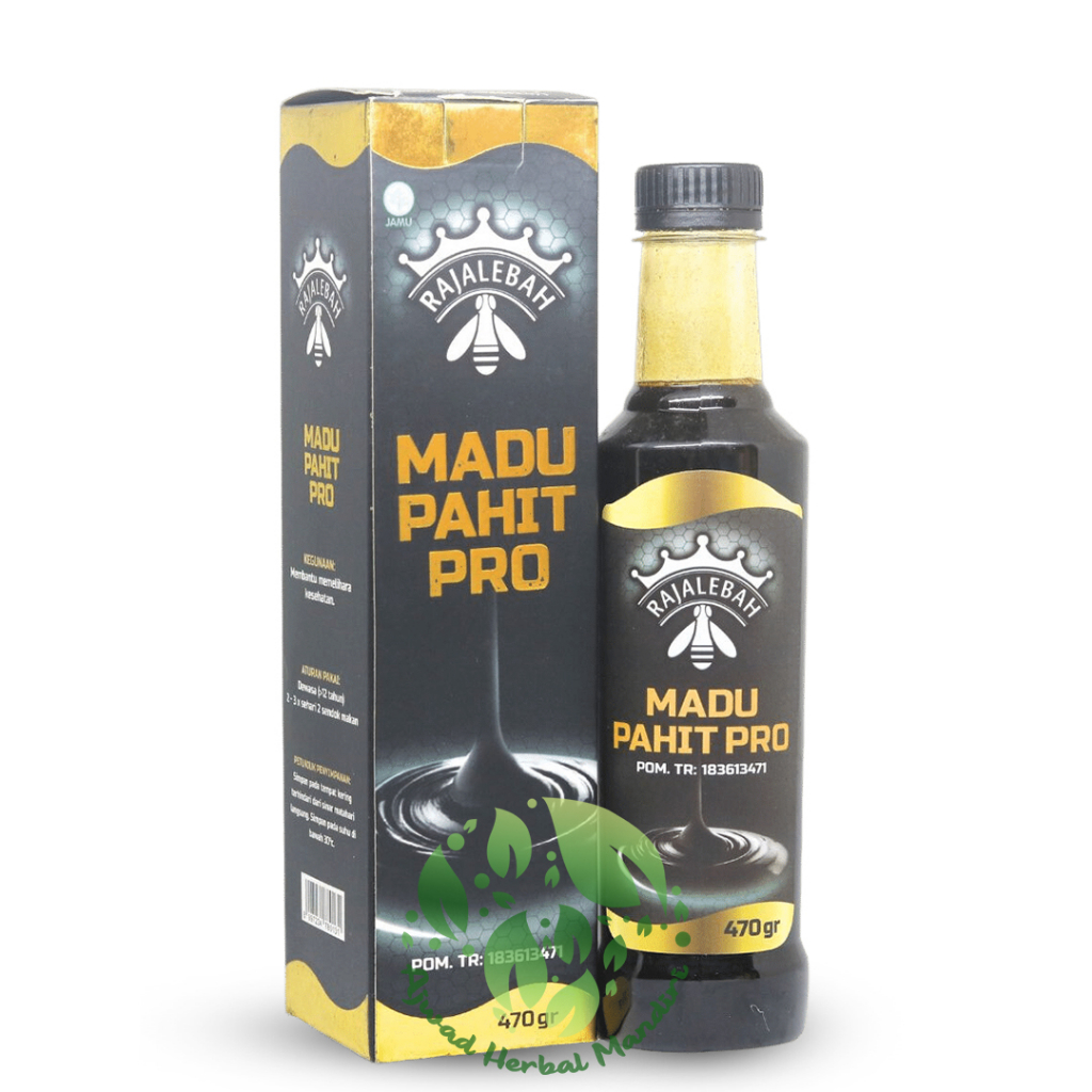 

Madu Pahit Pro Raja Lebah 470gr Madu Hitam Pahit Plus Propolis Obat Diabetes Asli Original BPOM