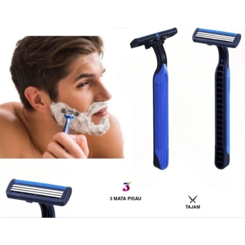 Pisau Cukur Tukang Cukur Manual Tajam 3 Mata Silet , Pisau Cukur Tukang Cukur Manual Tajam 3 Mata Si