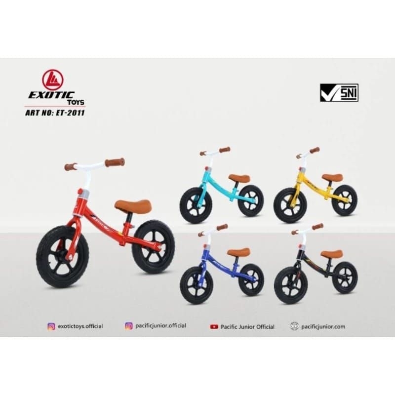 Sepeda Anak Exotic Balance Bike Tanpa Pedal