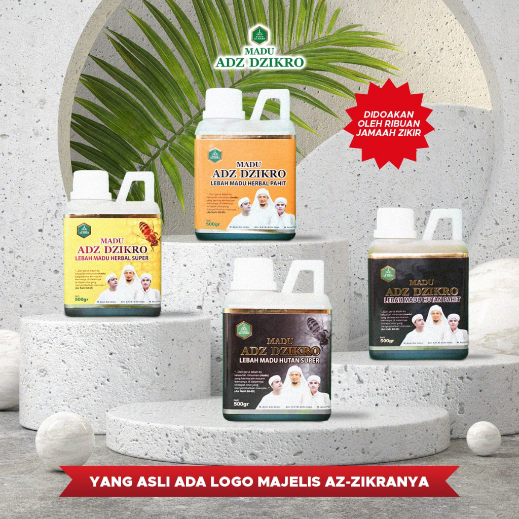 

ORIGINAL 100% MADU ADZ DZIKRO PRODUK RESMI DARI MAJELIS AZ ZIKRA