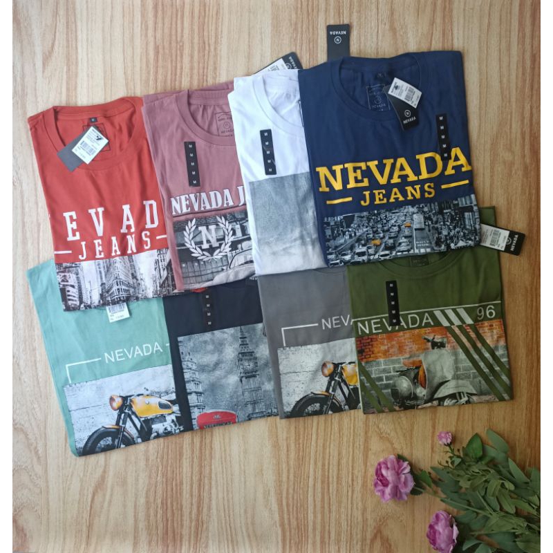 kaos pria remaja dewasa nevada