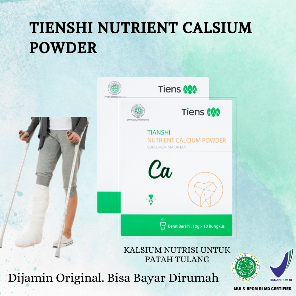 SUSU PATAH TULANG | SUSU KALSIUM PATAH TULANG DEWASA | SUSU OSTEOPOROSIS | TIENS KALSIUM ORIGINAL SE