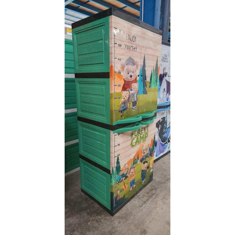 Lemaei Pakaian Anak/Lemari Karakter/Lemari BMC susun 4 Jumbo
