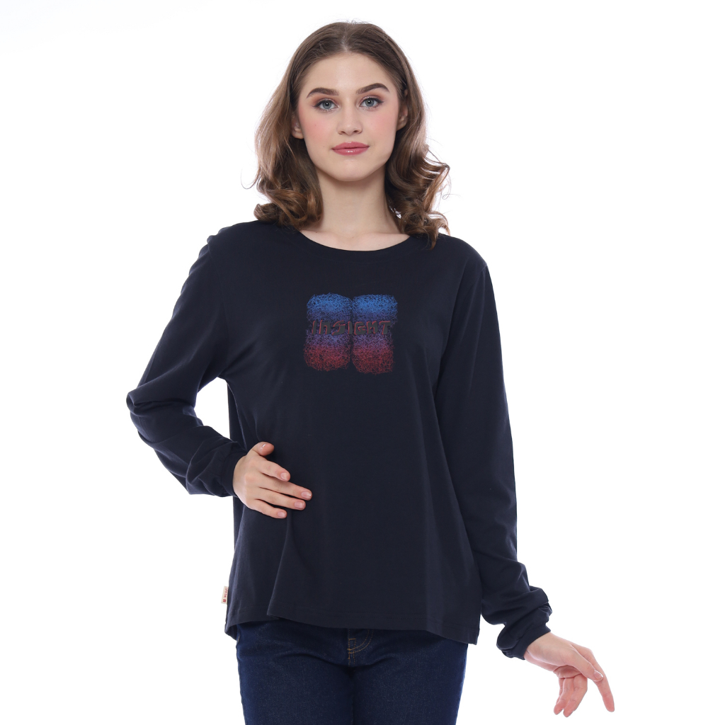Insight Kaos Lengan Panjang Wanita Octagonal Long Tee Planet Surf