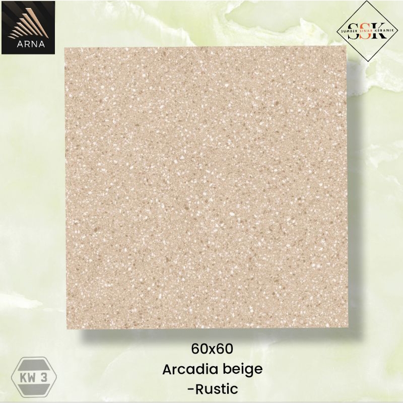 Granit lantai 60x60 arcadia beige rustik arna local/3