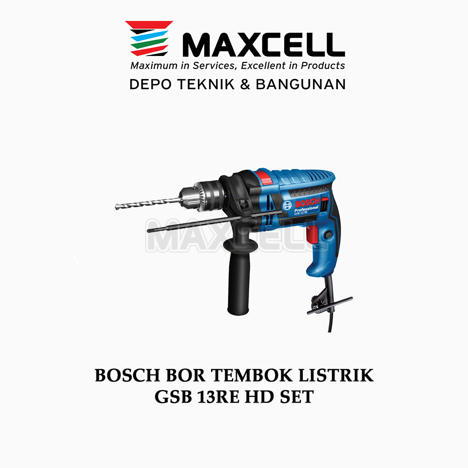 BOSCH BOR TEMBOK LISTRIK GSB 13RE HD SET
