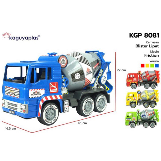 KGP8081 MOBIL TRUCK MOLEN MAINAN KONTRUCTION MOBIL SEMEN