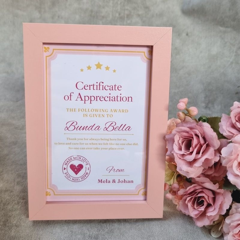 Kado Ibu / Hadiah Hari Ibu / Sertifikat Ibu
