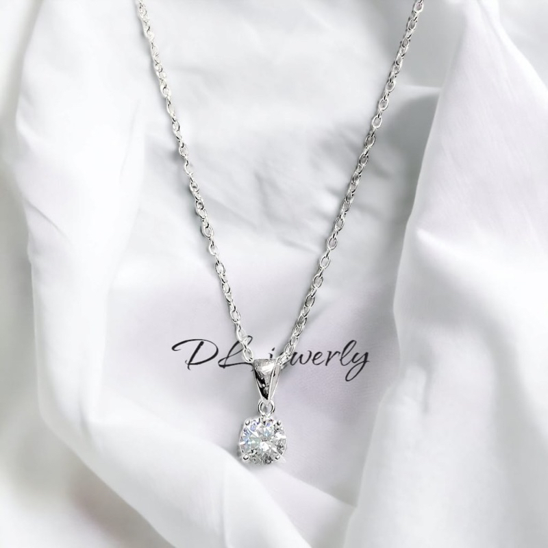 hongkong silver zircon kalung nuri mas 18k anti karat