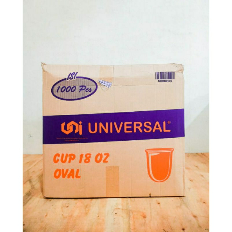 

Ukf5Pc6F4H (Kuliner.Kita) Gelas Cup Oval 18 Oz Universal