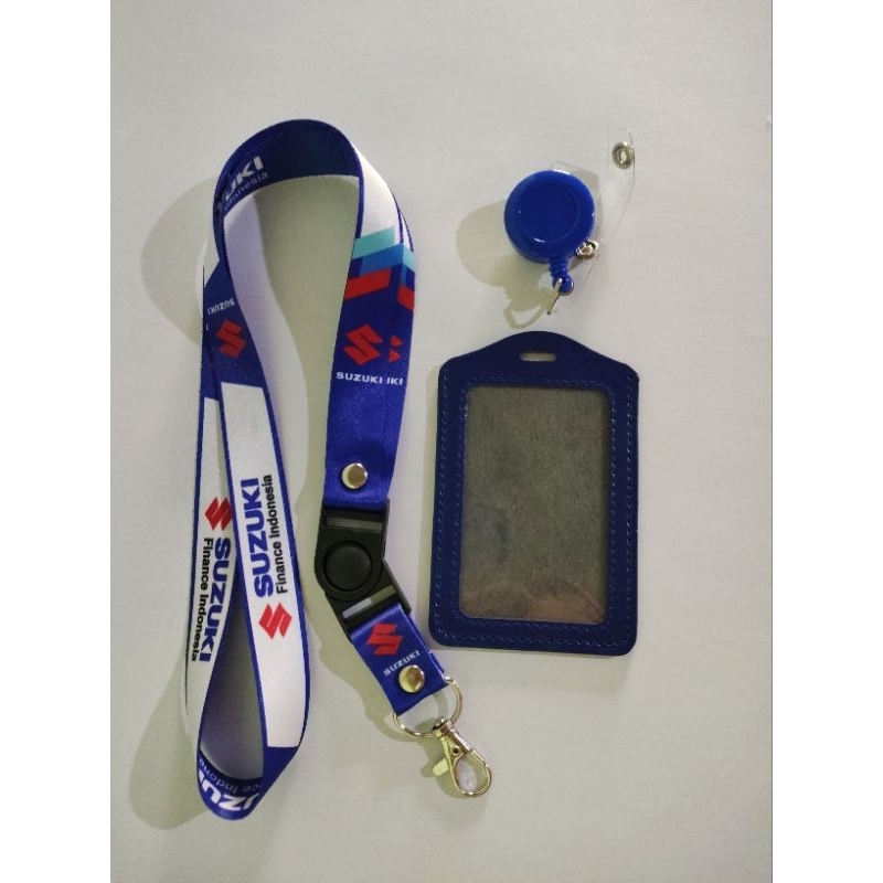 Tali id card Suzuki finance Indonesia READY STOK lanyard printing satuan