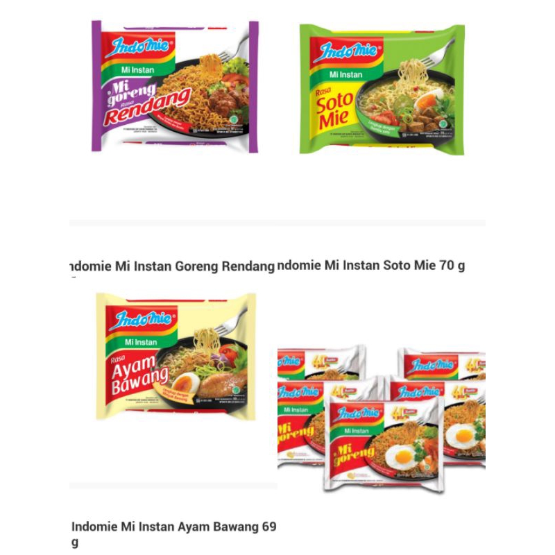 

INDOMIE 5 PCS MIE INSTAN