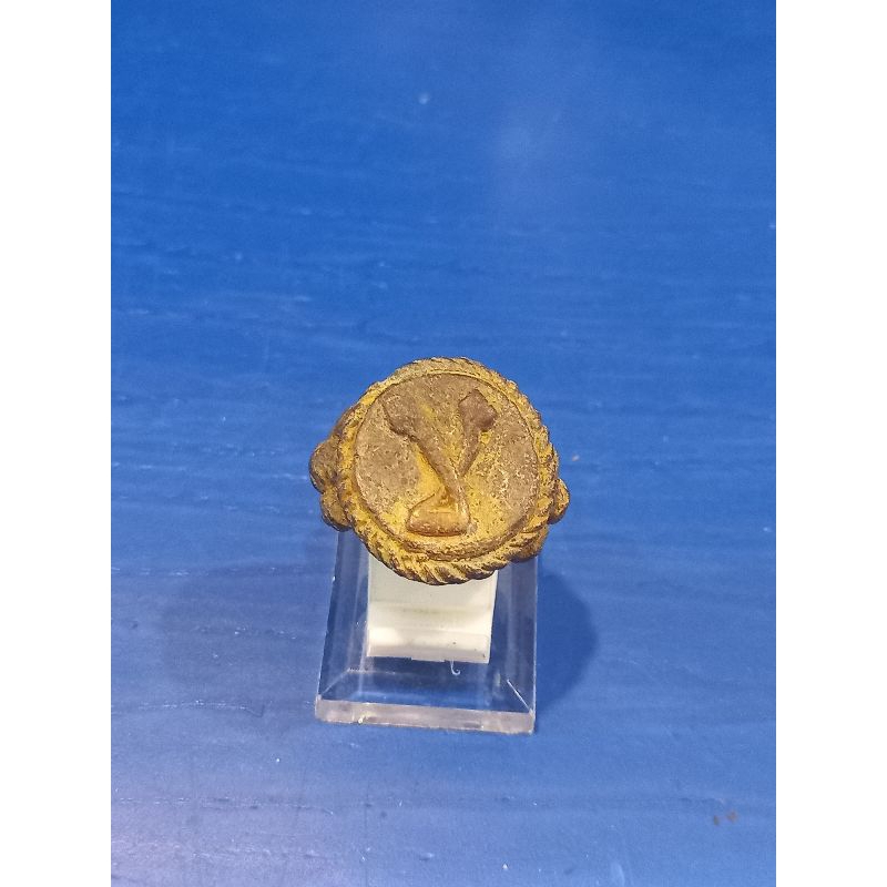 Cincin Kuno Lam Alif Barang Antik Perunggu