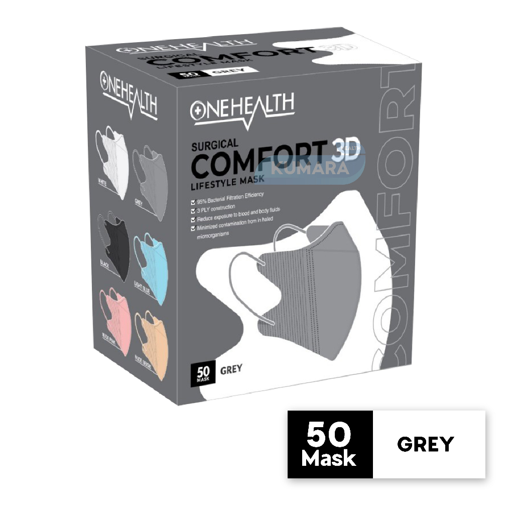 ONEHEALTH - Masker Duckbill Comfort 3D isi 50's