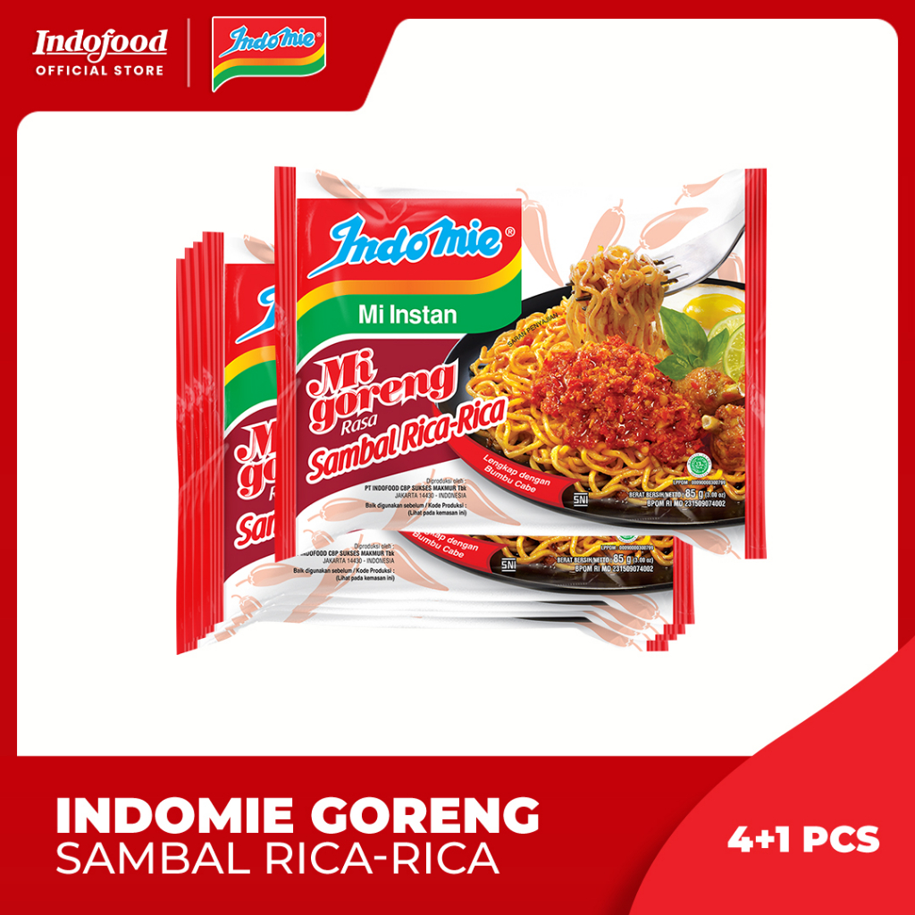 

4+1 pcs Indomie Goreng Sambal Rica-rica
