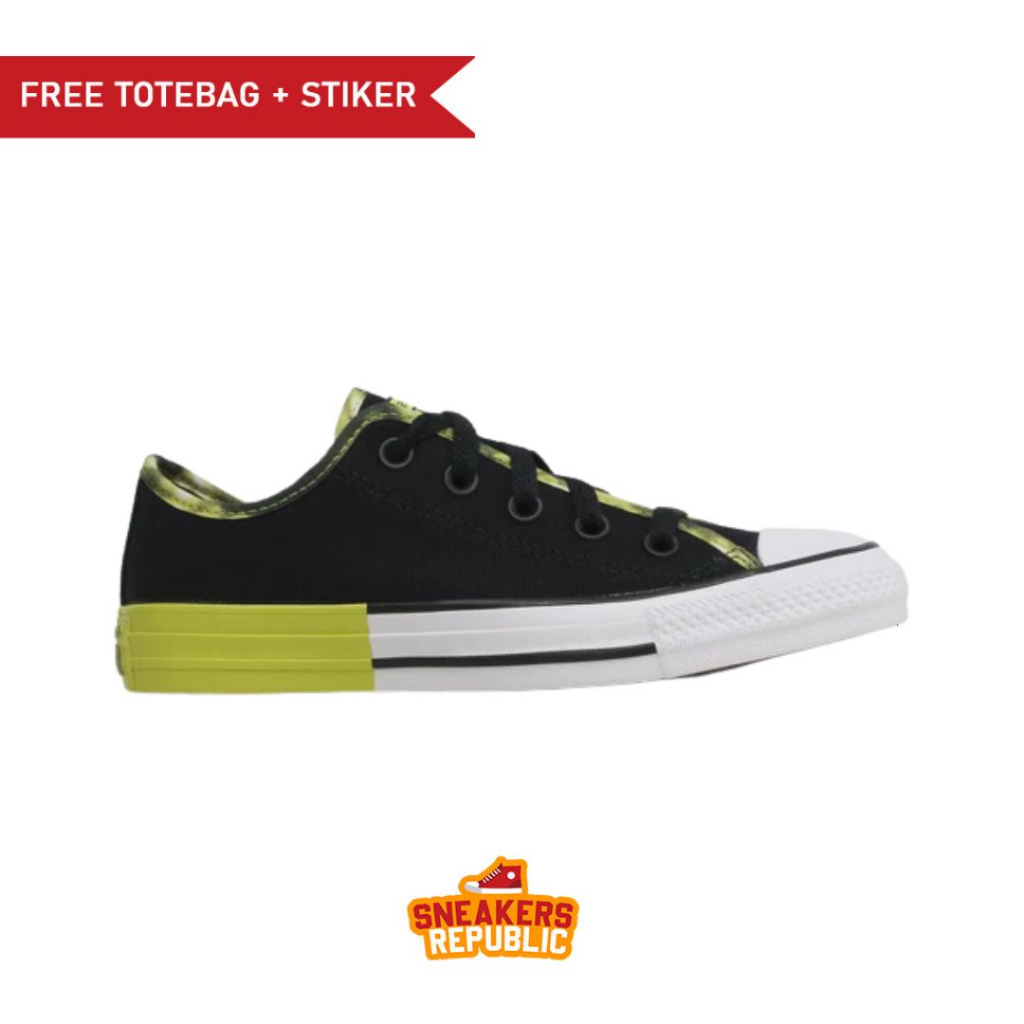 SEPATU CONVERSE CHUCK TAYLOR ALL STAR OX BLACK SNEAKER ORIGINAL PRIA