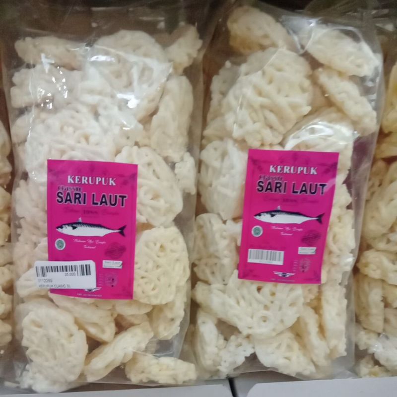 

KERUPUK IKAN TENGGIRI CAP SARI LAUT CLASIC 240GR ASLI BANGKA/KERUPUK KERITING BANGKA