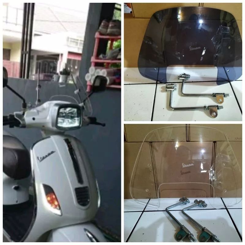 Visor vespa Uwinfly T3.Aksesoris Windshield/Flyscreen Uwinfly T3