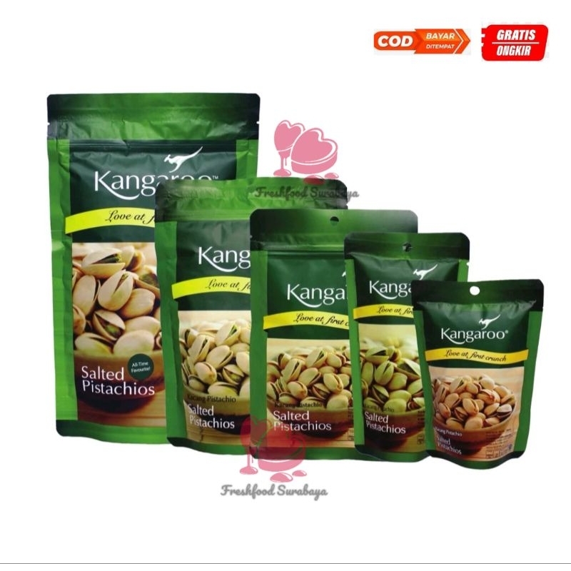 

❤️Freshfood❤️Kacang Pistachios salted Kangaroo kemasan 70g dan 100g