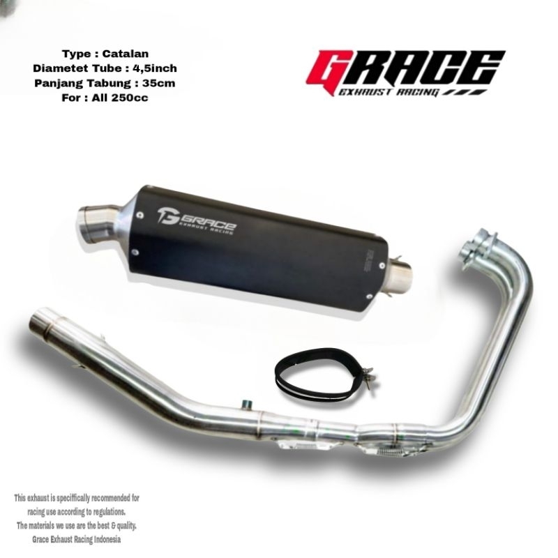 knalpot fullsystem R25/Mt25 , Cbr250rr , ninja 250 , z250 original grace type catalan