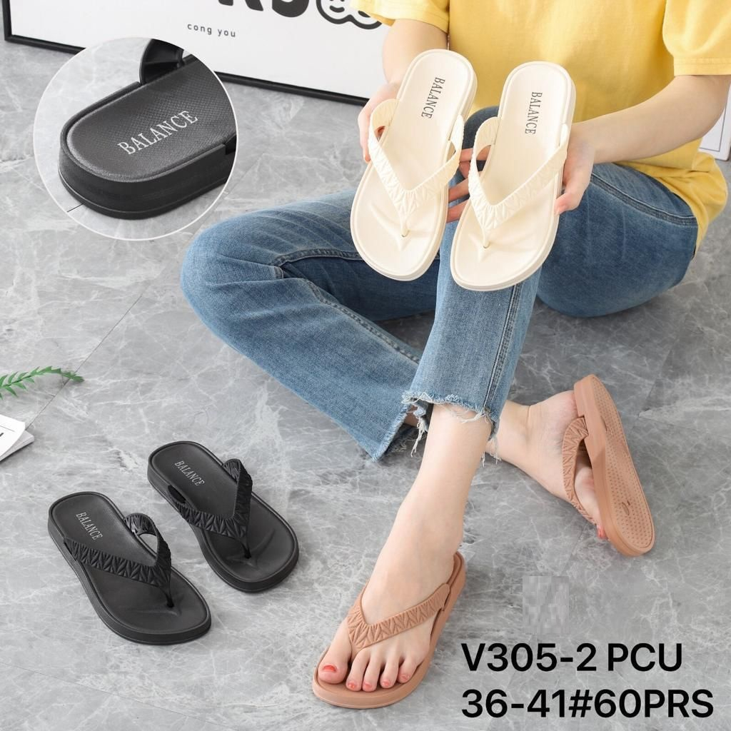 GROSIR ~ REAL PIC Sandal Japit karet Wanita VIRAL Fashion Daily model Simpel - Size 36-41 - BALANCE 