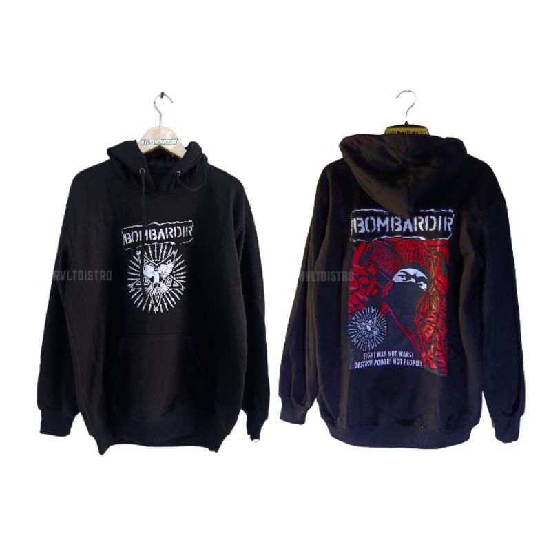 Jaket Hoodie Band Punk Bombardir / Jaket Pria | Jaket Punk Jaket Distro