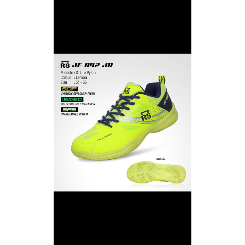 SEPATU BADMINTON RS JUNIOR JF 892