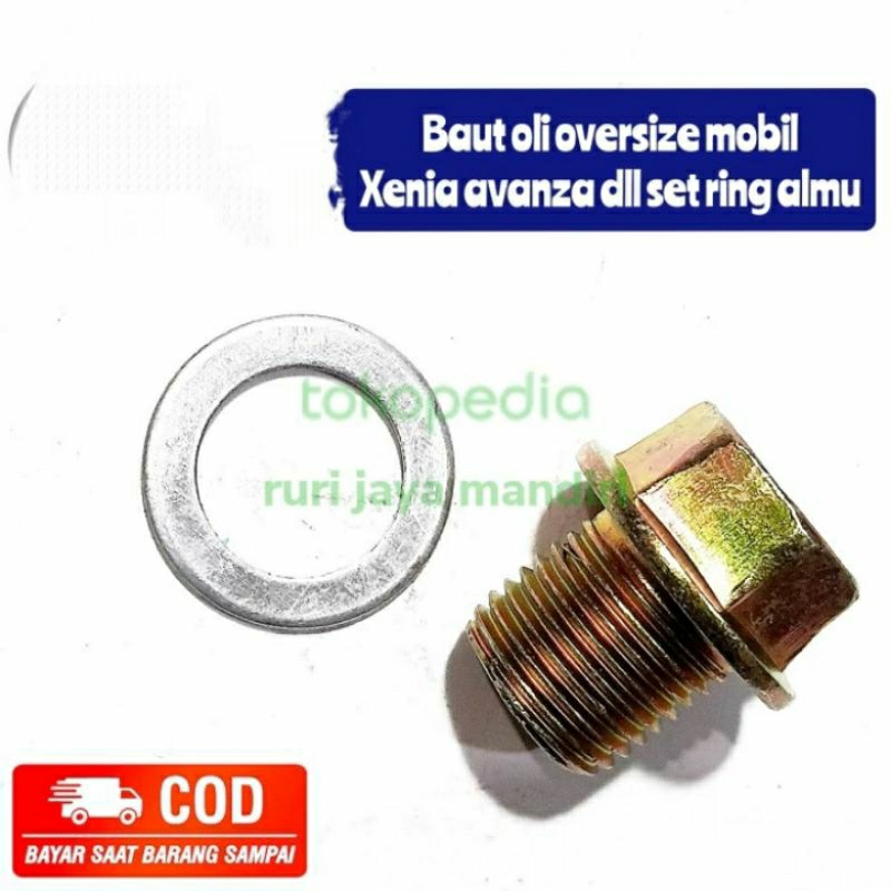 baut oli oversize mobil xenia avanza dll set ring alumunium