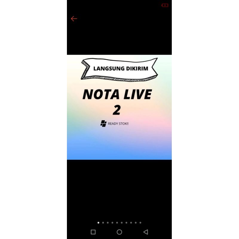 

Nota LIVE minyak 1 Liter ( merk random )