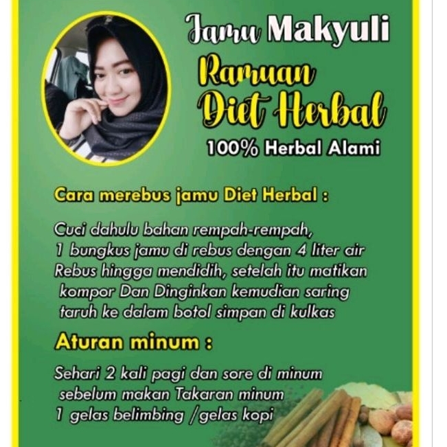 

XMASTER (JAMU MAK YULI) RAMUAN DIET HERBAL