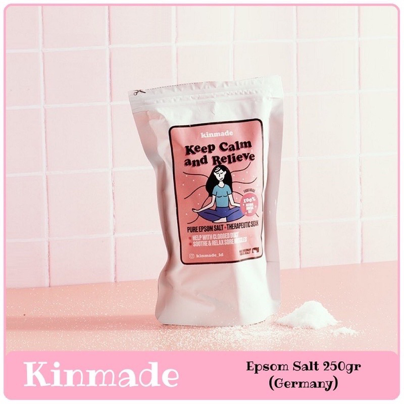 Kinmade Epsom Salt 250gr (Germany) | Garam Epsom | Perawatan Kulit