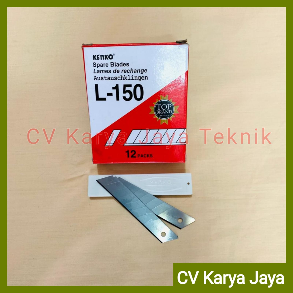 Isi Cutter Kenko L-150 / Refill Mata Pisau Cutter Besar (1 tube= 5 mata cutter)