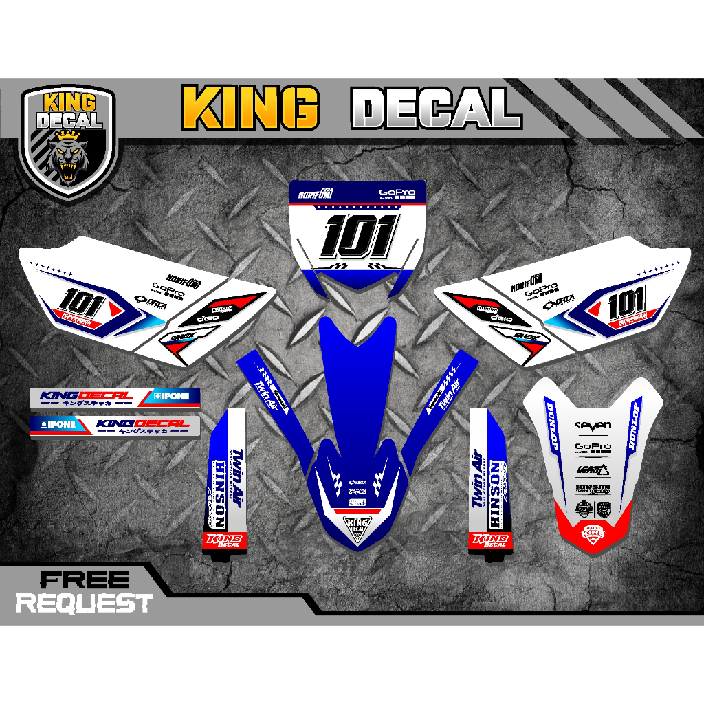 DECAL STICKER YZ 85 BEBEK STANDAR / DECAL YZ 85 / DECAL STIKER VARIASI YZ 85 / STICKER YZ STRIPING Y