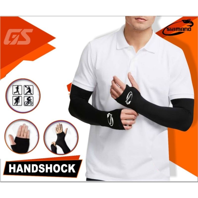 handshock tangan lubang jempol mancing pelindung panas - arm Sleeve lubang jempol thombole - handshock memancing pria