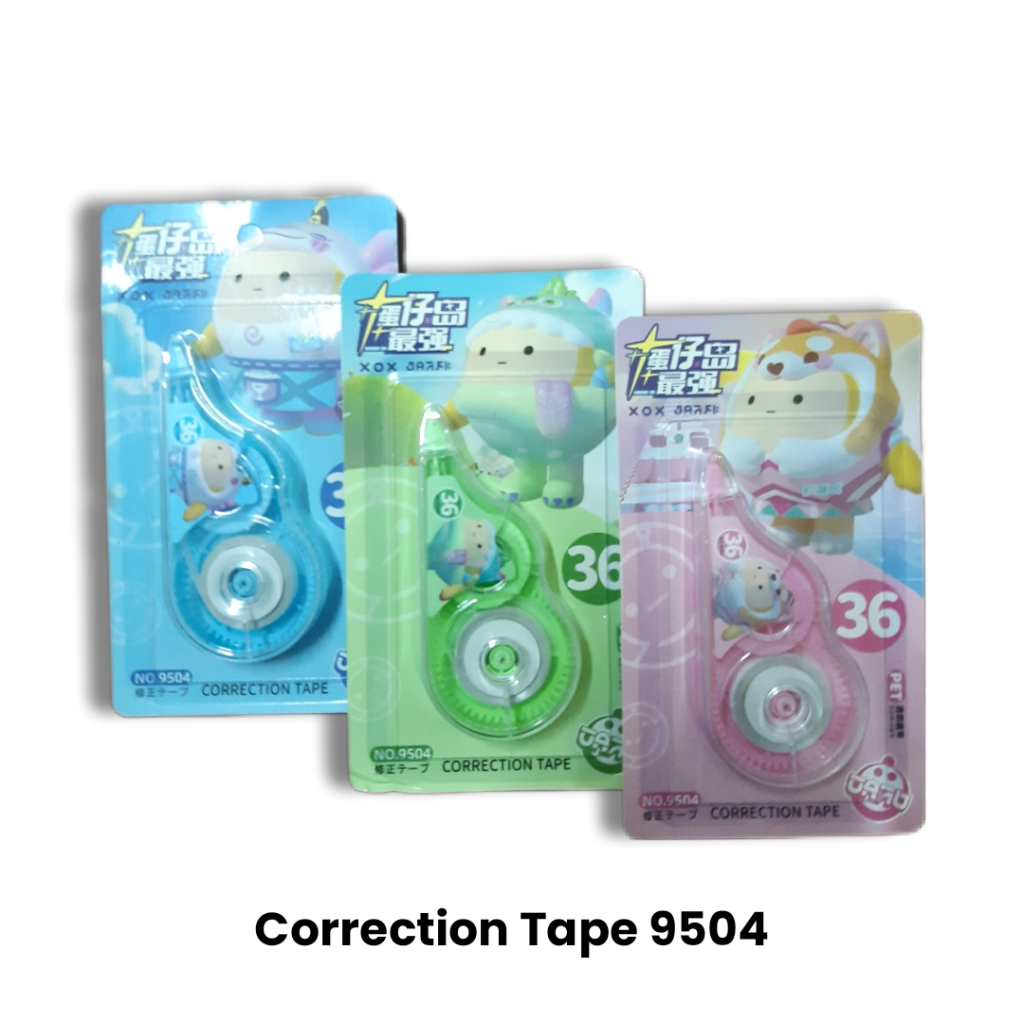 

CORRECTION TAPE TIP EX KERTAS ROLL BESAR 36 METER MOTIF CUTE LUCU ANAK