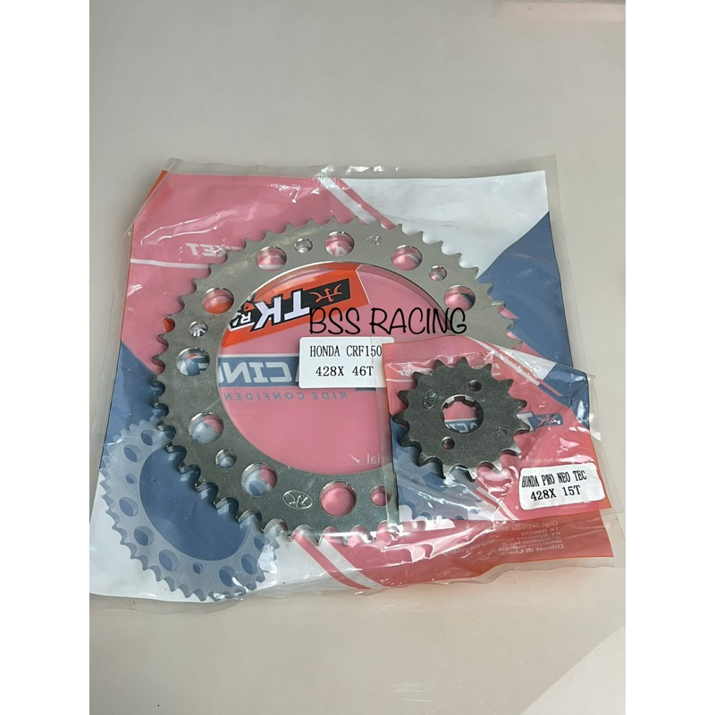 GIR DEPAN BELAKANG CRF CRF150L TK RACING