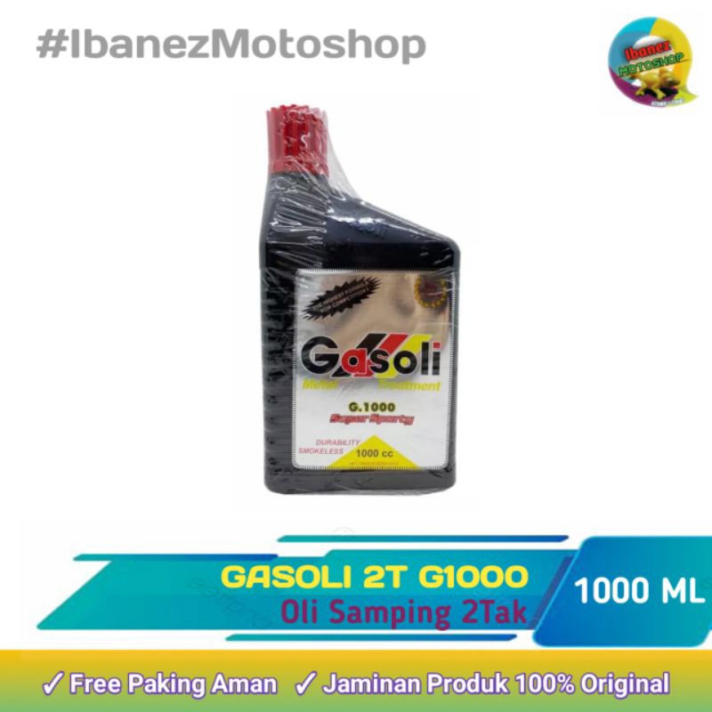 Gasoli G1000 Oli Samping 2tak 1liter (DIJAMIN ASLI)