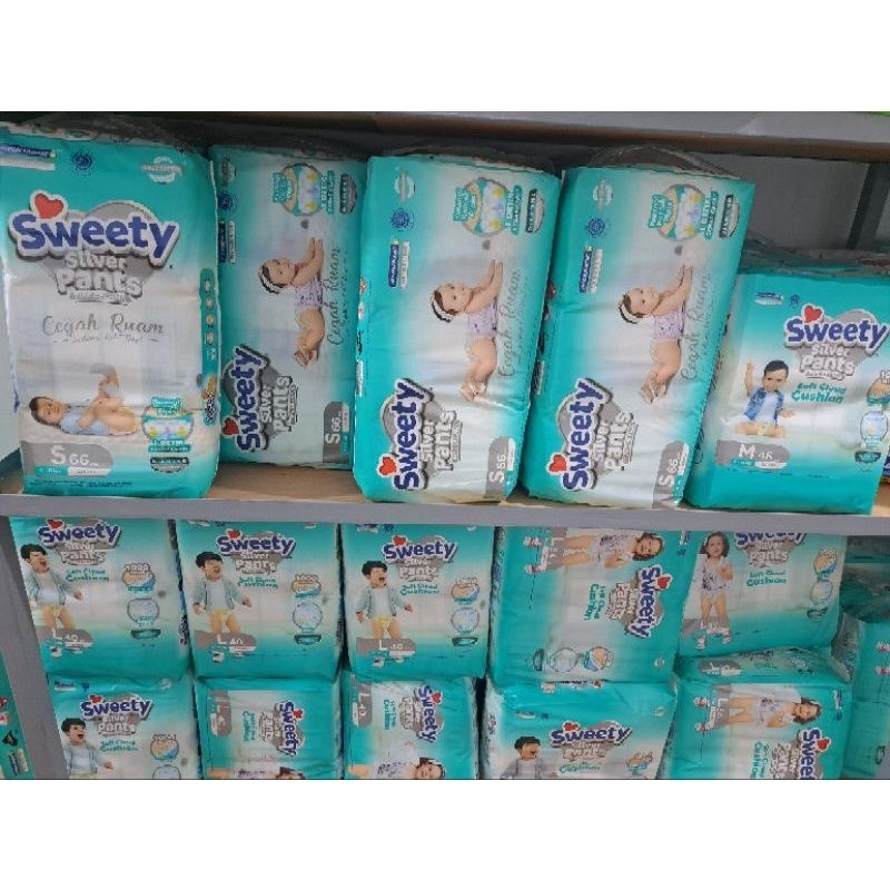 SWEETY SILVER PANTS | PAMPERS SWEETY POPOK SWEETY SILVER PANTS