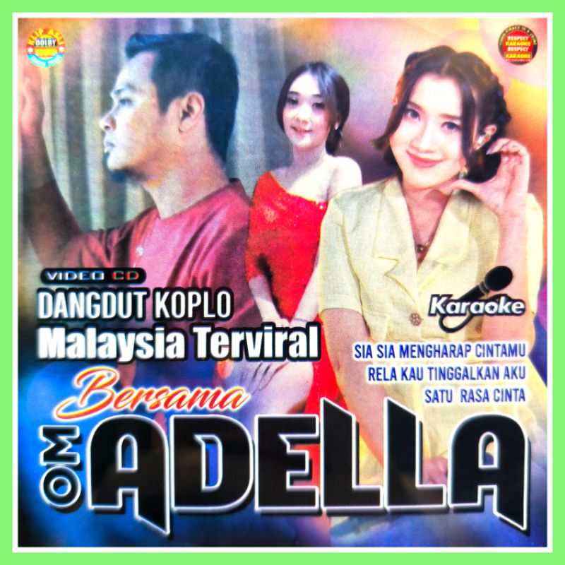 Kaset VCD Musik Bisa Karaoke Lagu Dangdut Koplo adella Album Pilihan Terviral.