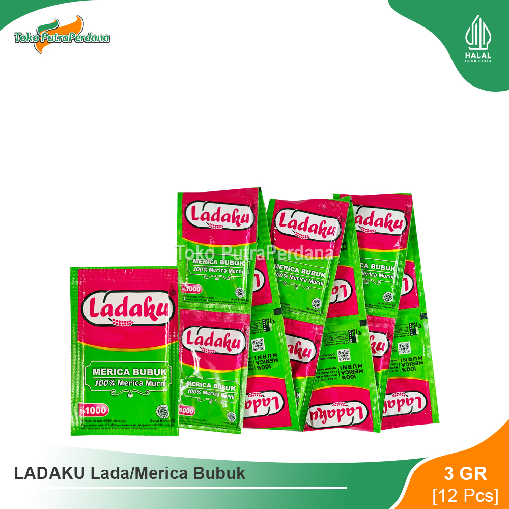 

LADAKU Merica Bubuk 3gr (12 Pcs)